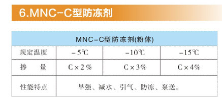 MNC-C型防冻剂